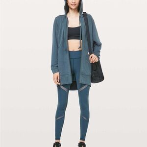 Lululemon The Lab Lisse Long Zip Hoodie – Teal – Size 4 ✨Rare